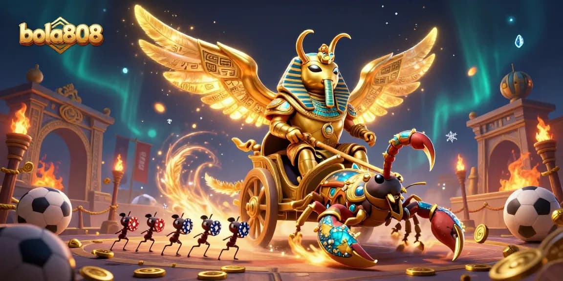 Bettors engage with bola808, witnessing exciting sports betting action in a vibrant 3D scene.