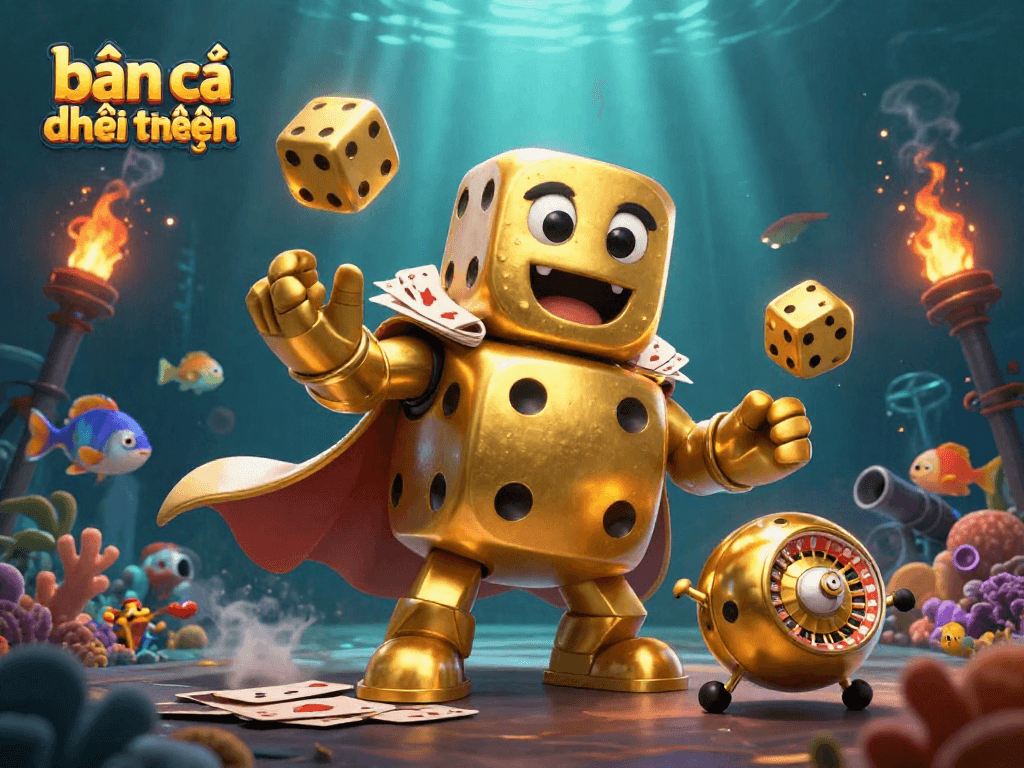 Experience thrilling bắn cá đổi thưởng action with colorful creatures and dynamic play in vibrant 3D ocean depths.